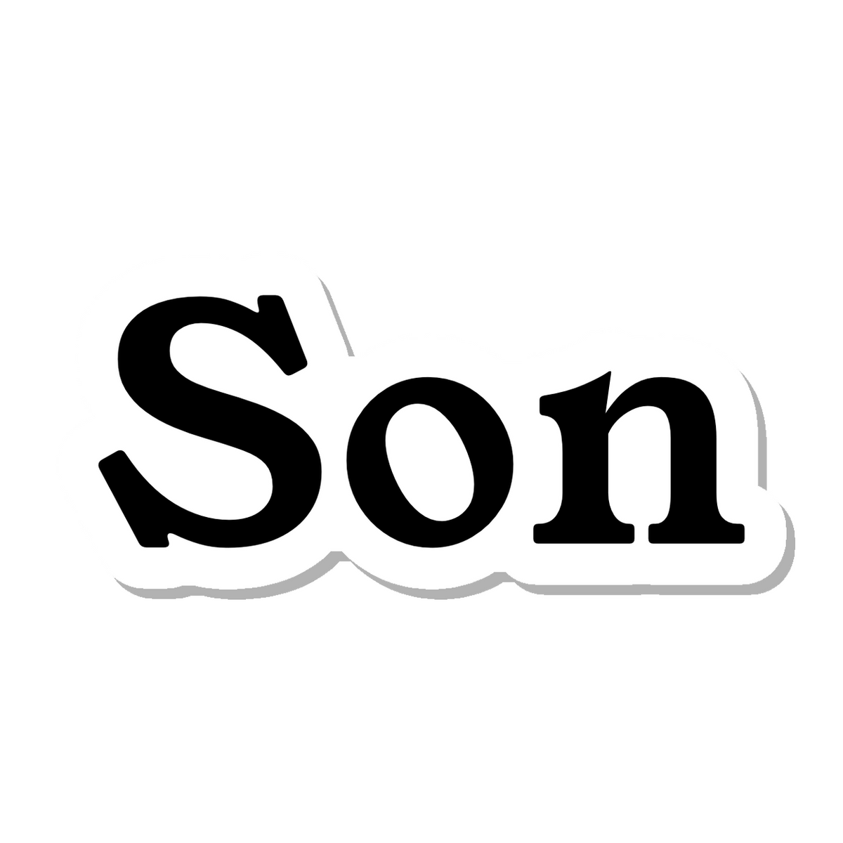 Son die-cut sticker