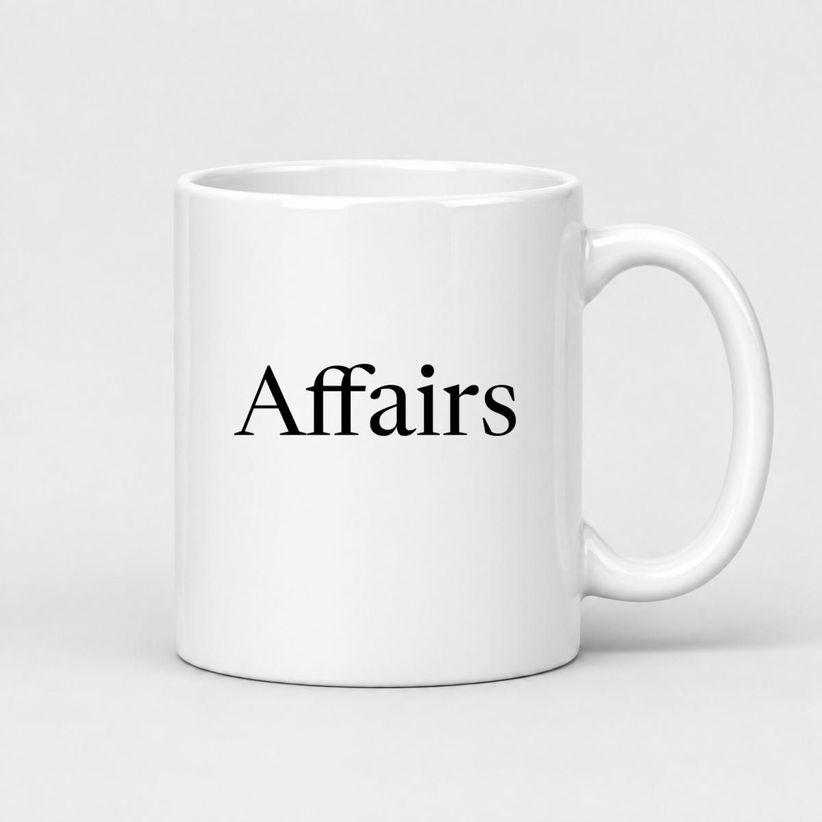 Affairs Mug in white