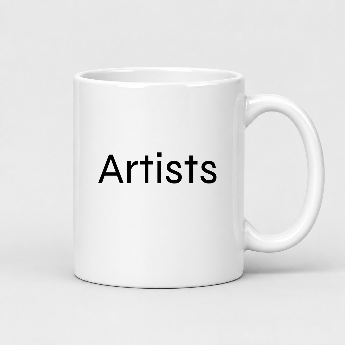 Artists Mug in white