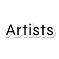 Artists die-cut sticker