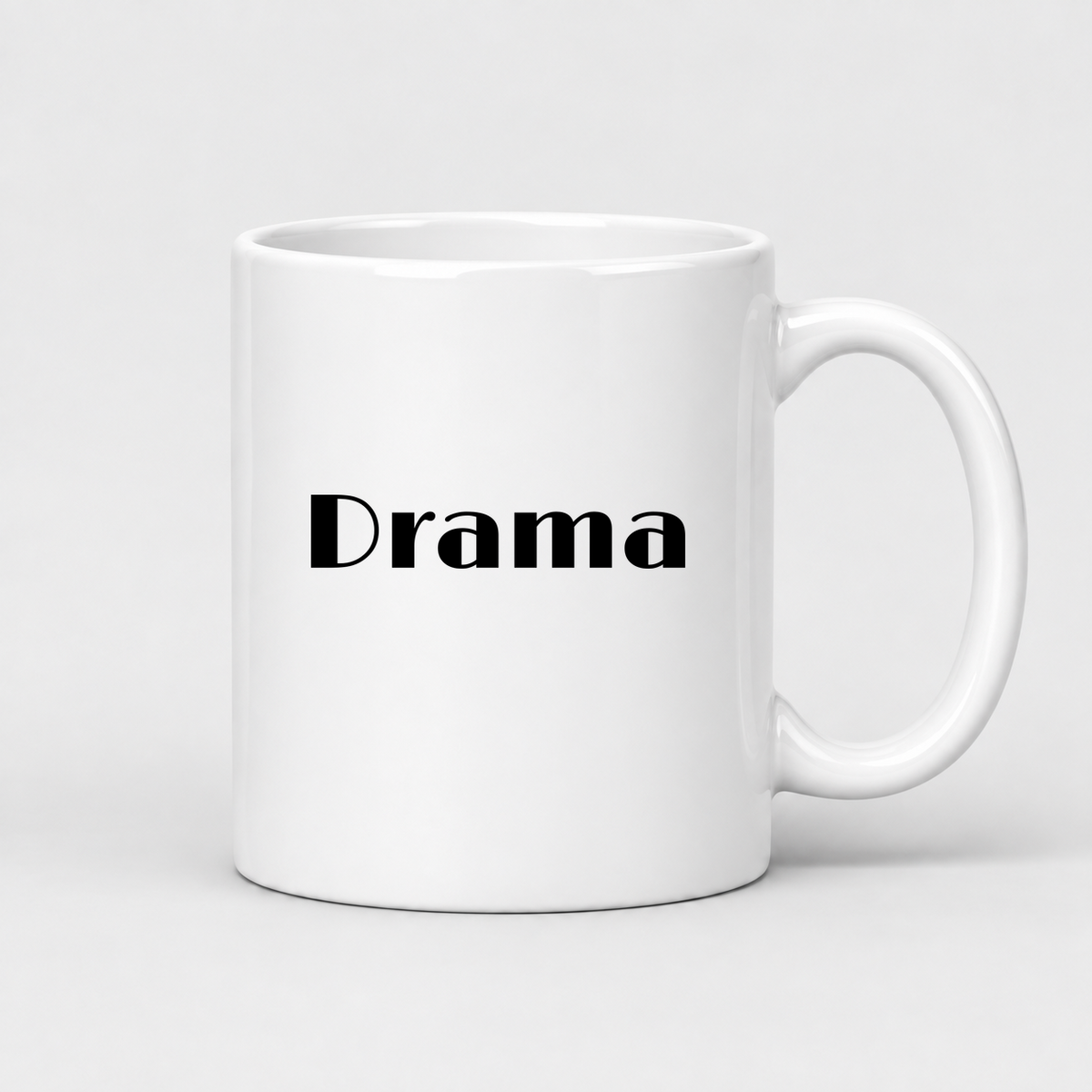 Drama Mug in white