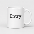Entry Mug in white