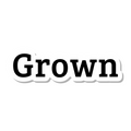 Grown die-cut sticker