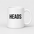 Heads Mug in white