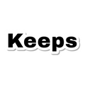 Keeps die-cut sticker