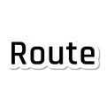 Route die-cut sticker