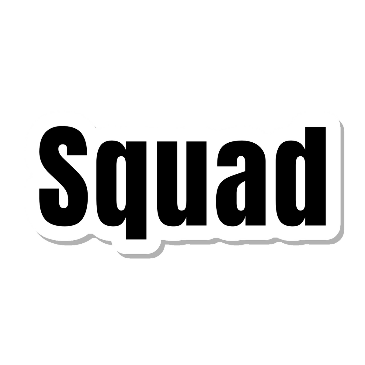 Squad die-cut sticker