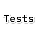 Tests die-cut sticker