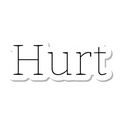 Hurt die-cut sticker