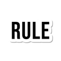 Rule die-cut sticker