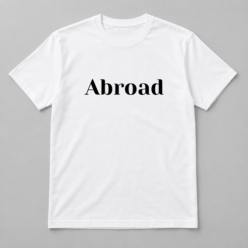 Abroad T-Shirt in white