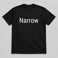Narrow T-Shirt in black