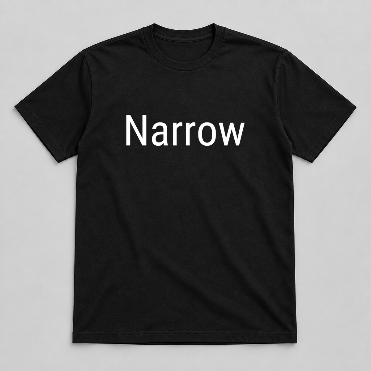 Narrow T-Shirt in black