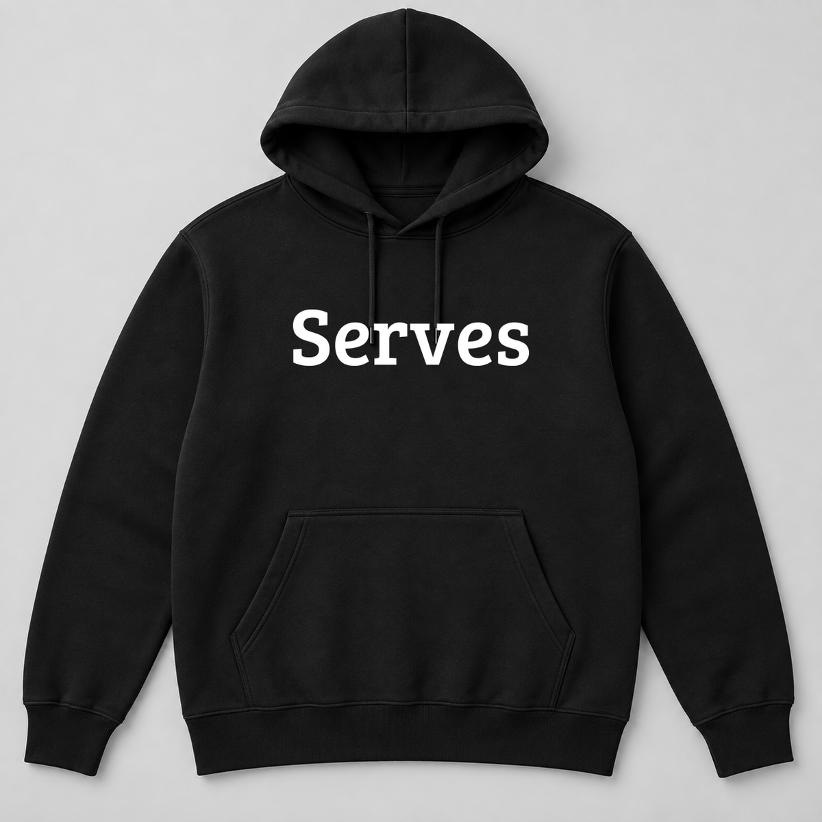 Serves Hoodie in black