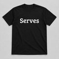 Serves T-Shirt in black