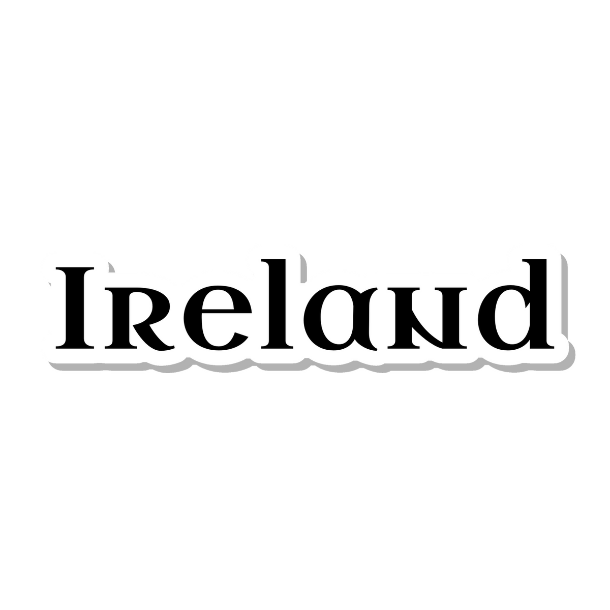 Ireland die-cut sticker