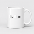 Italian Mug in white