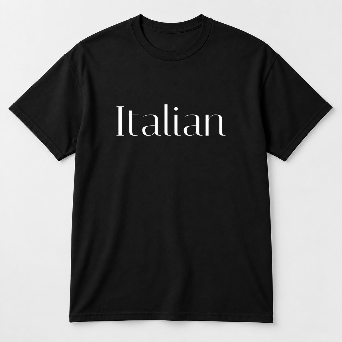 Italian T-Shirt in black