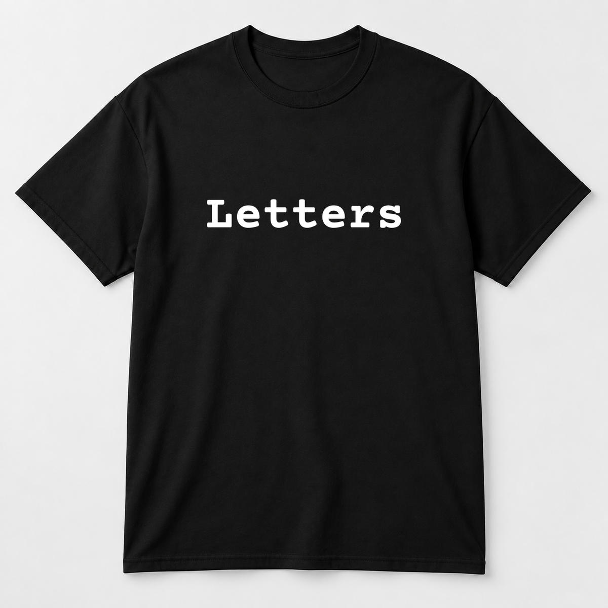 Letters T-Shirt in black