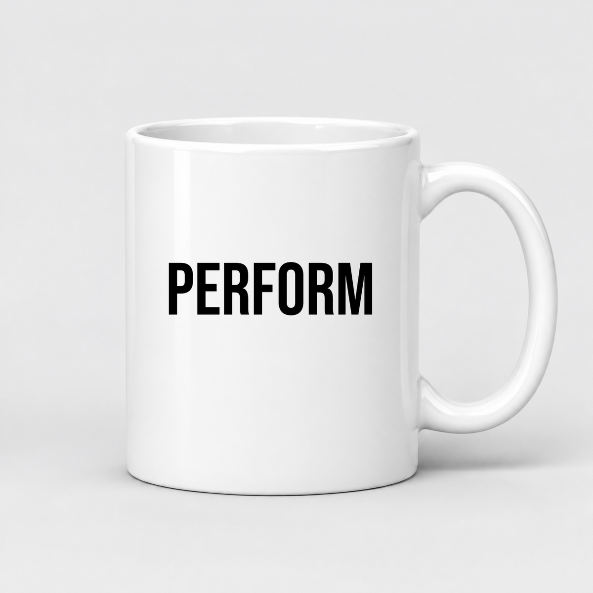 Perform Mug in white