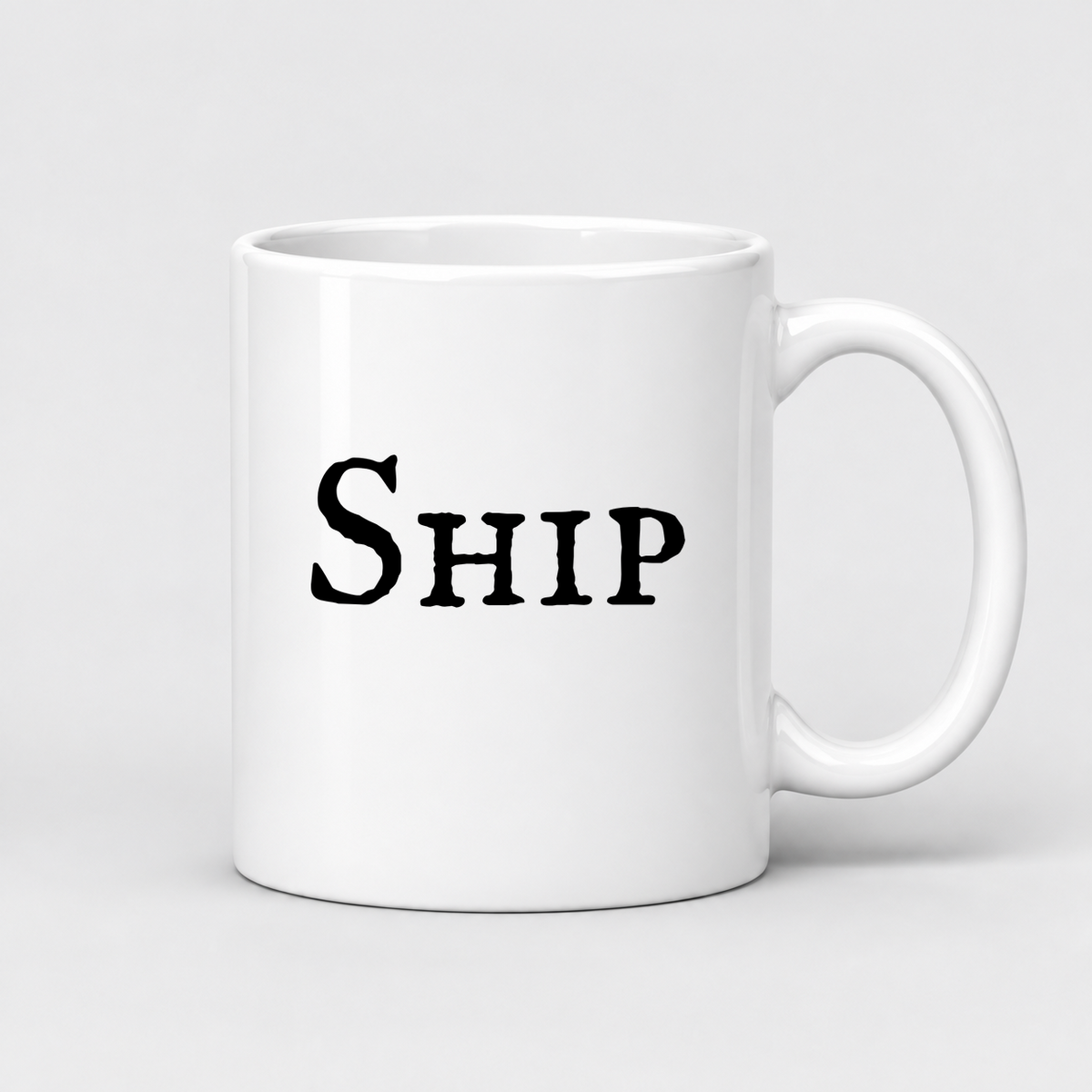Ship Mug in white
