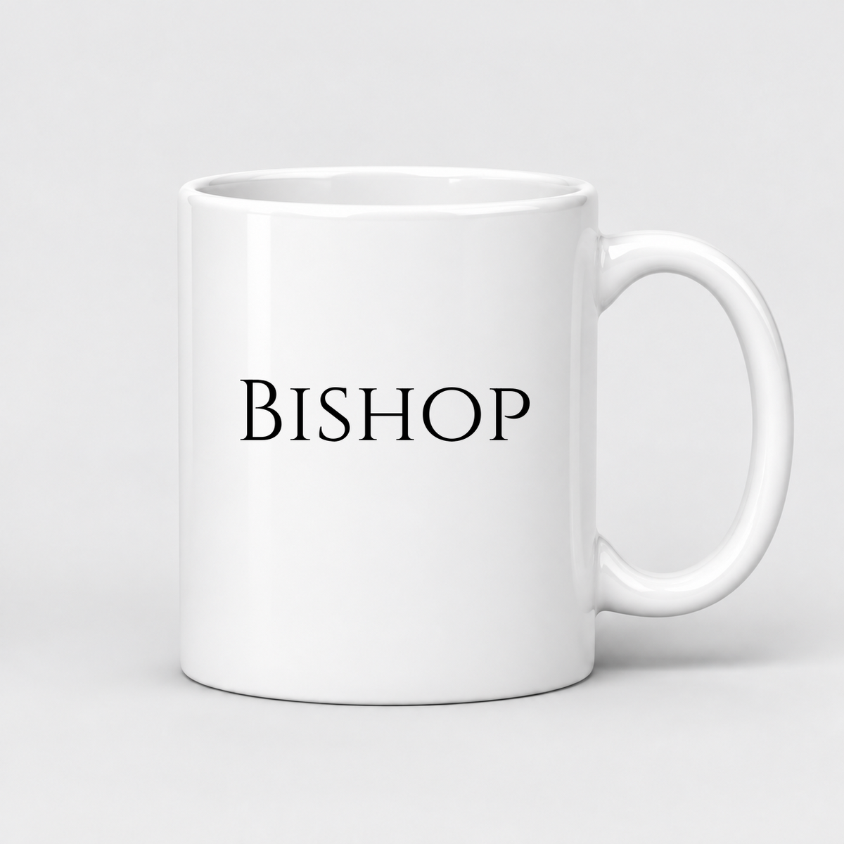 Bishop Mug in white