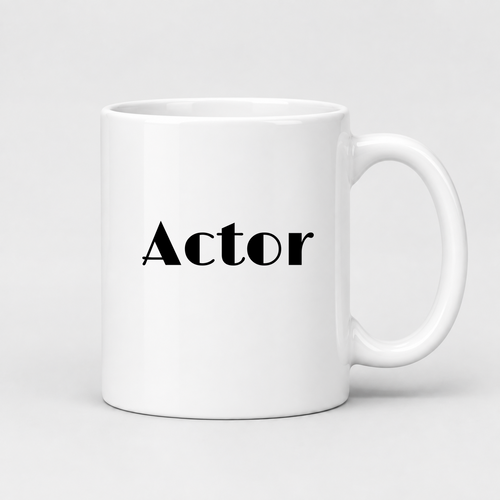 Actor Mug in white