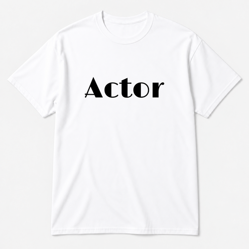 Actor T-Shirt in white