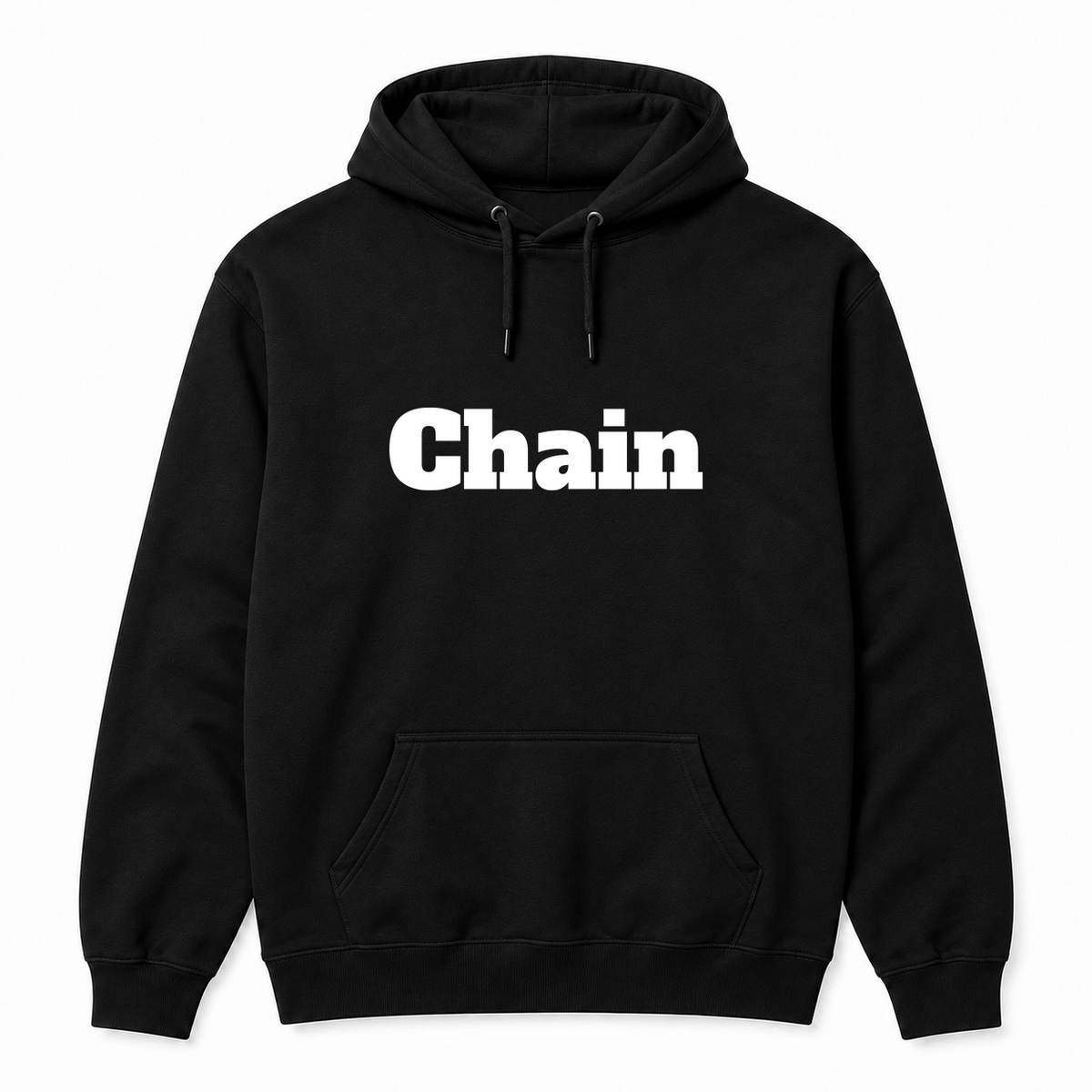 Chain Hoodie in black