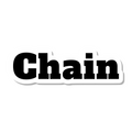 Chain die-cut sticker