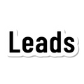 Leads die-cut sticker