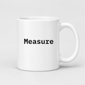 Measure Mug in white