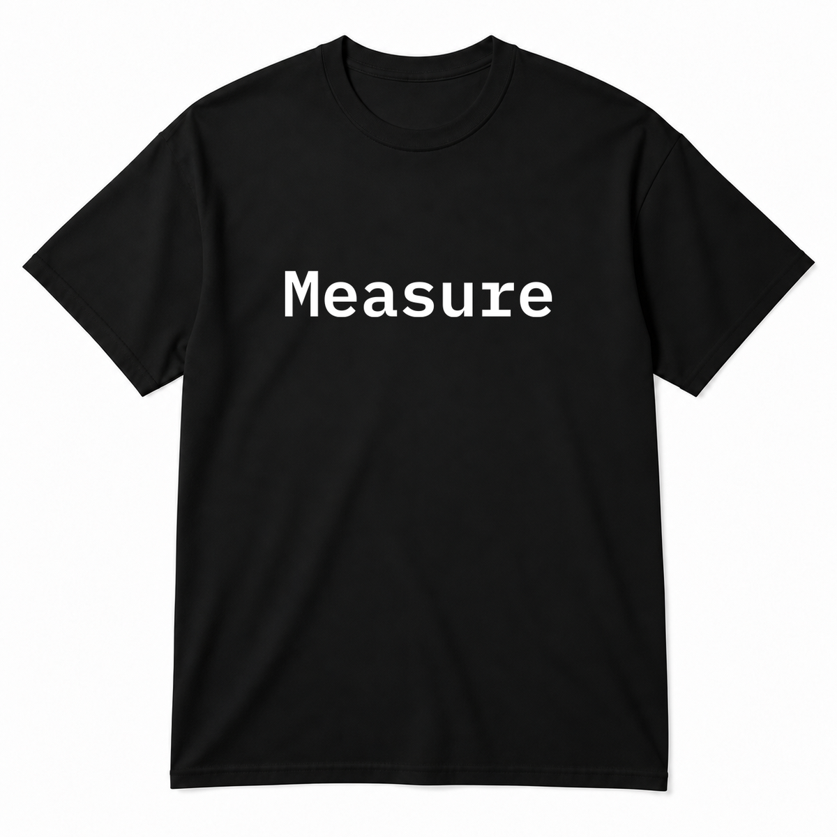 Measure T-Shirt in black