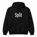 Split Hoodie in black