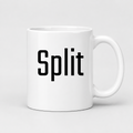 Split Mug in white