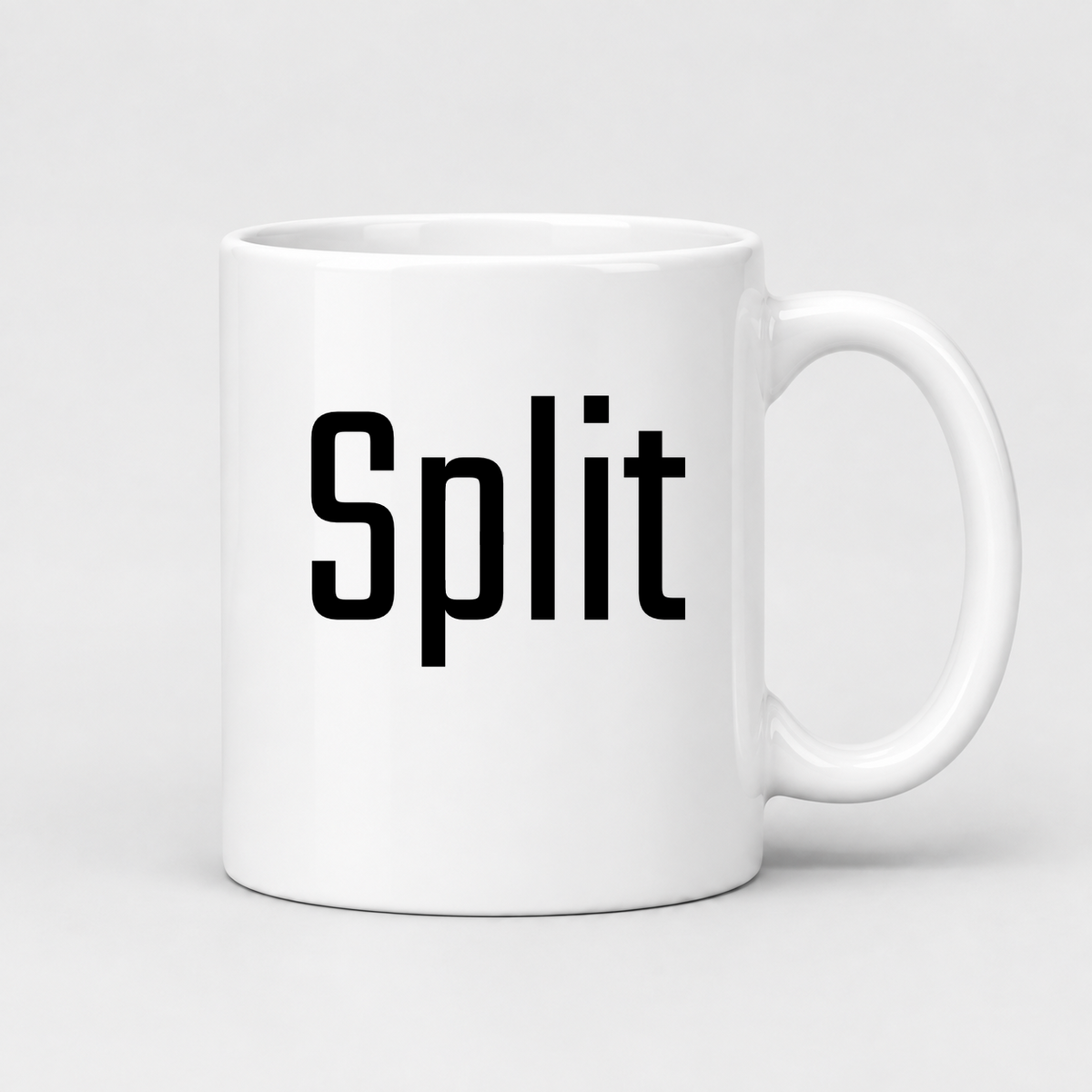 Split Mug in white