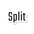 Split die-cut sticker