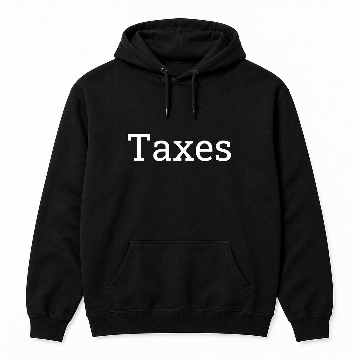Taxes Hoodie in black