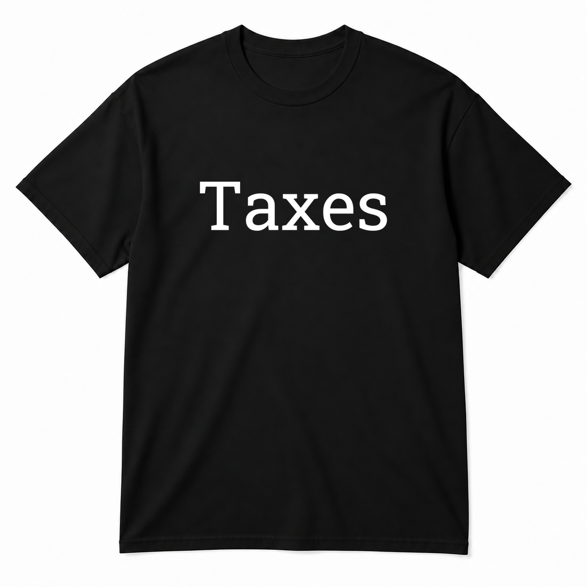 Taxes T-Shirt in black