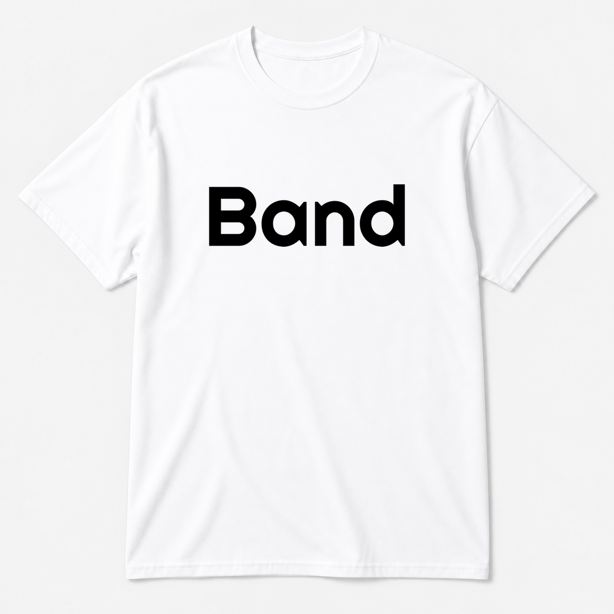 Band T-Shirt in white