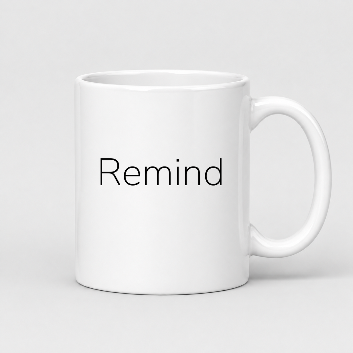 Remind Mug in white