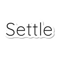 Settle die-cut sticker