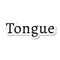 Tongue die-cut sticker