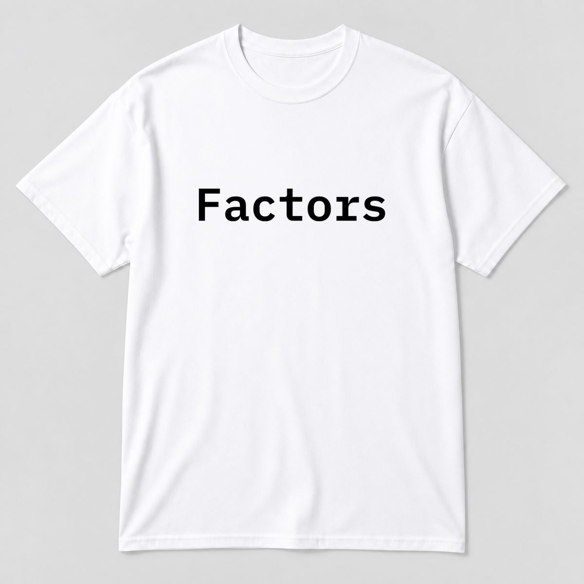 Factors T-Shirt in white