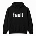 Fault Hoodie in black