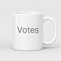 Votes Mug in white