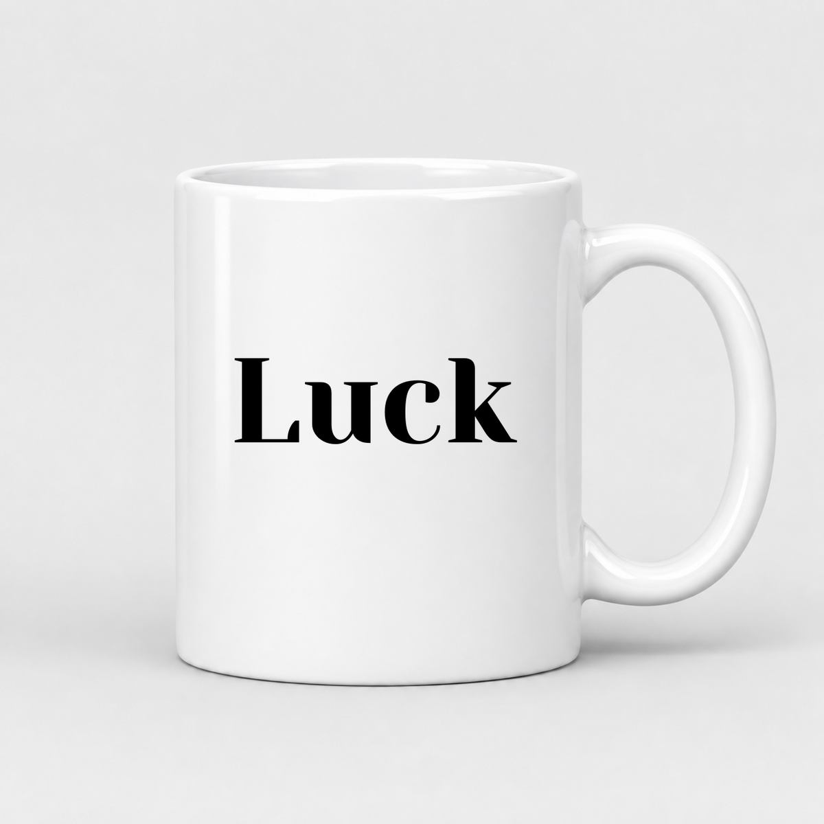 Luck Mug in white