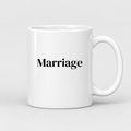 Marriage Mug in white