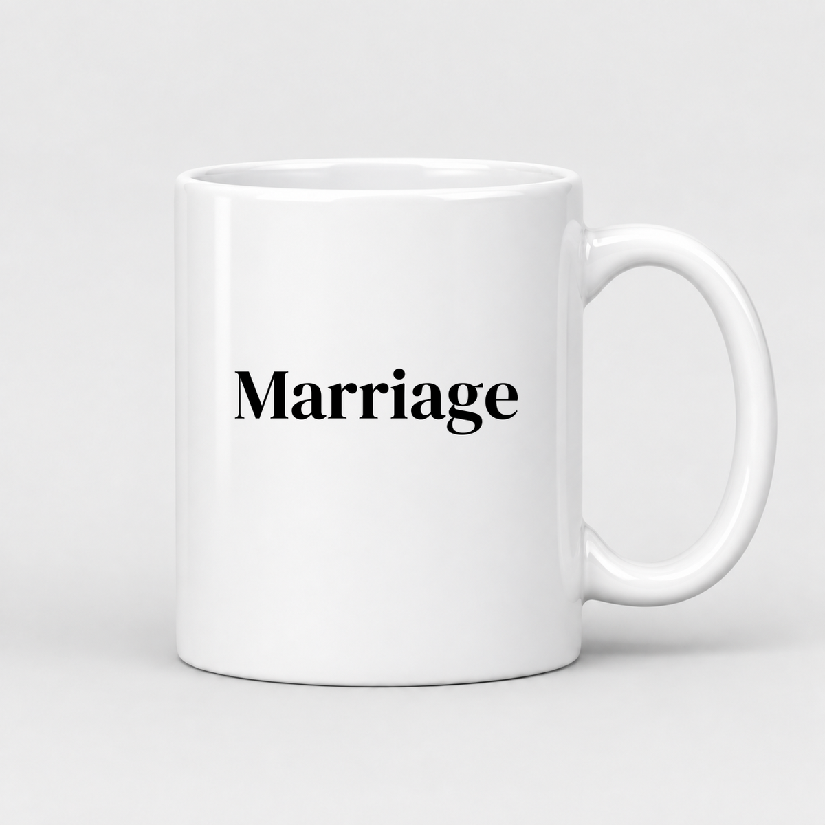 Marriage Mug in white