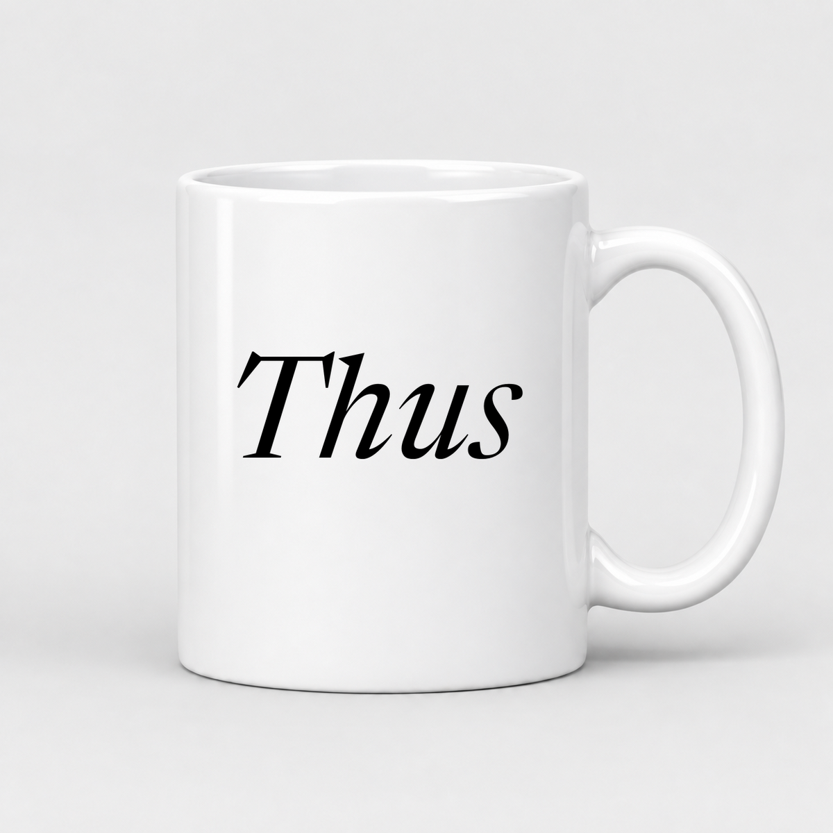 Thus Mug in white